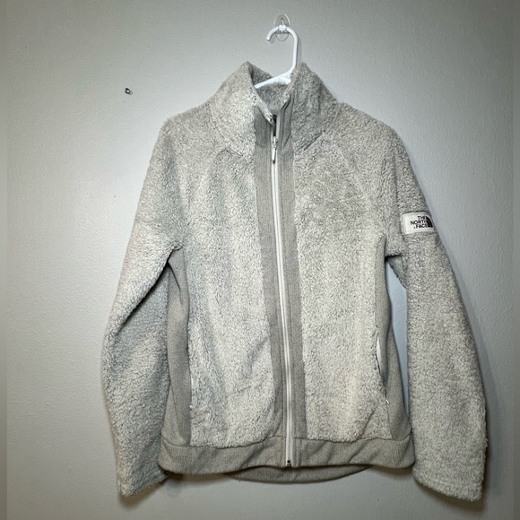 The‎ North Face Cozy Sherpa Fleece Full-Zip Jacket off white Plush Outerwear - Picture 1 of 9